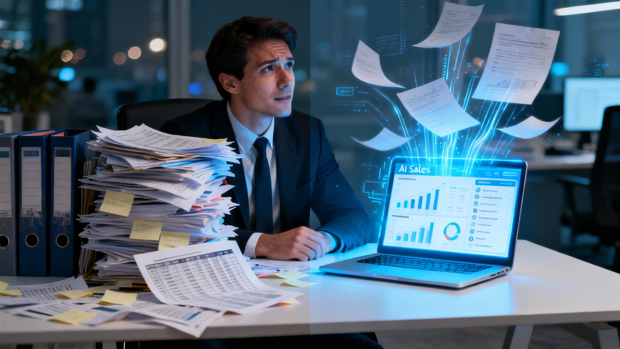 Your Team is Drowning in Admin Work. Here’s How AI for Sales Teams Reclaims Selling Time.